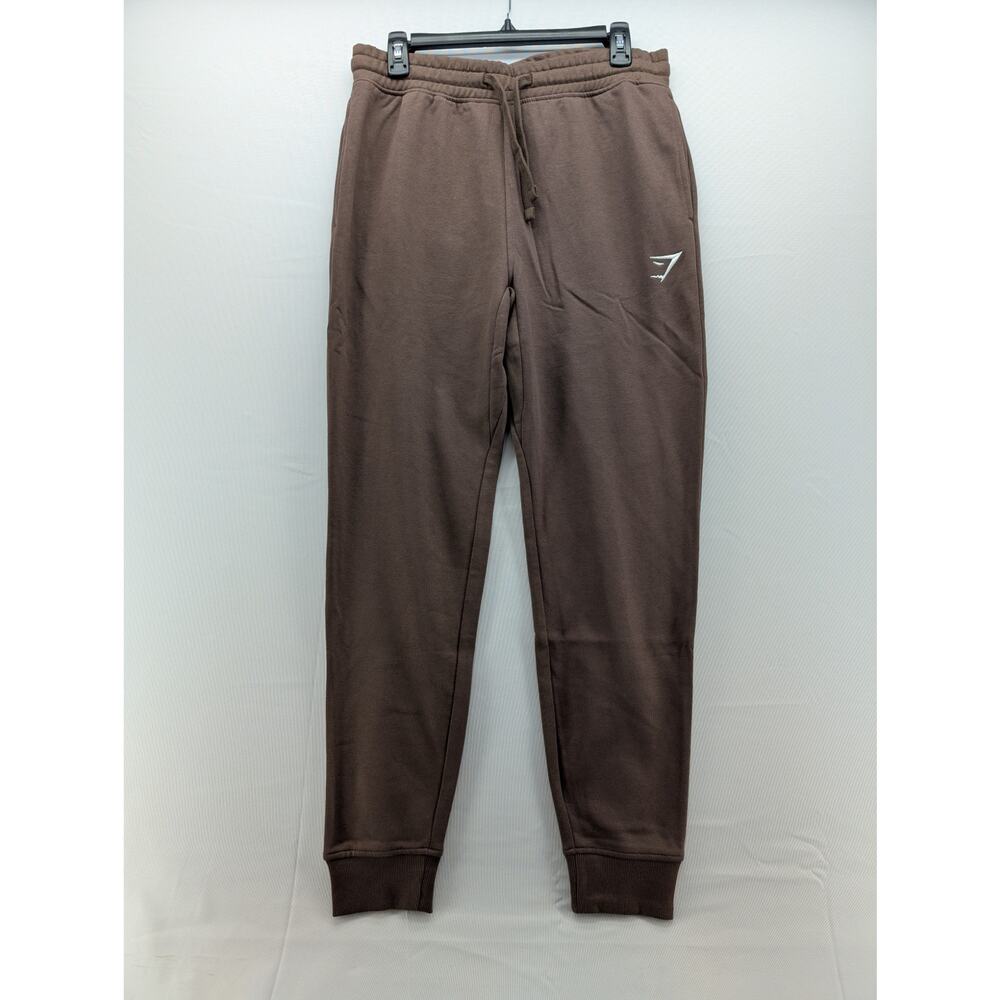 NWT GymShark Men's Crest Joggers Slim Fit in Walnut Brown size Medium